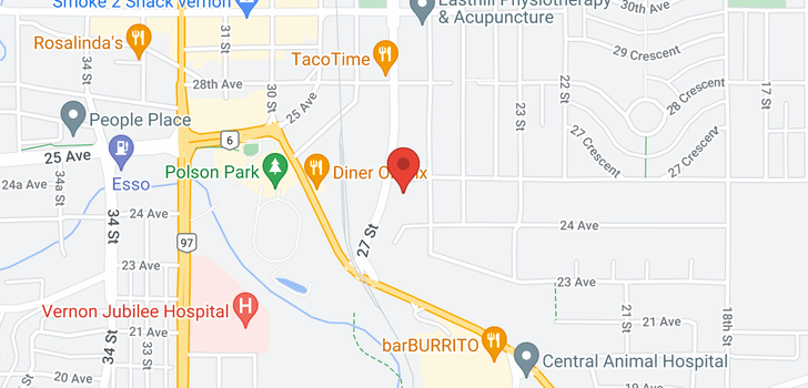 map of 2602 25 Avenue